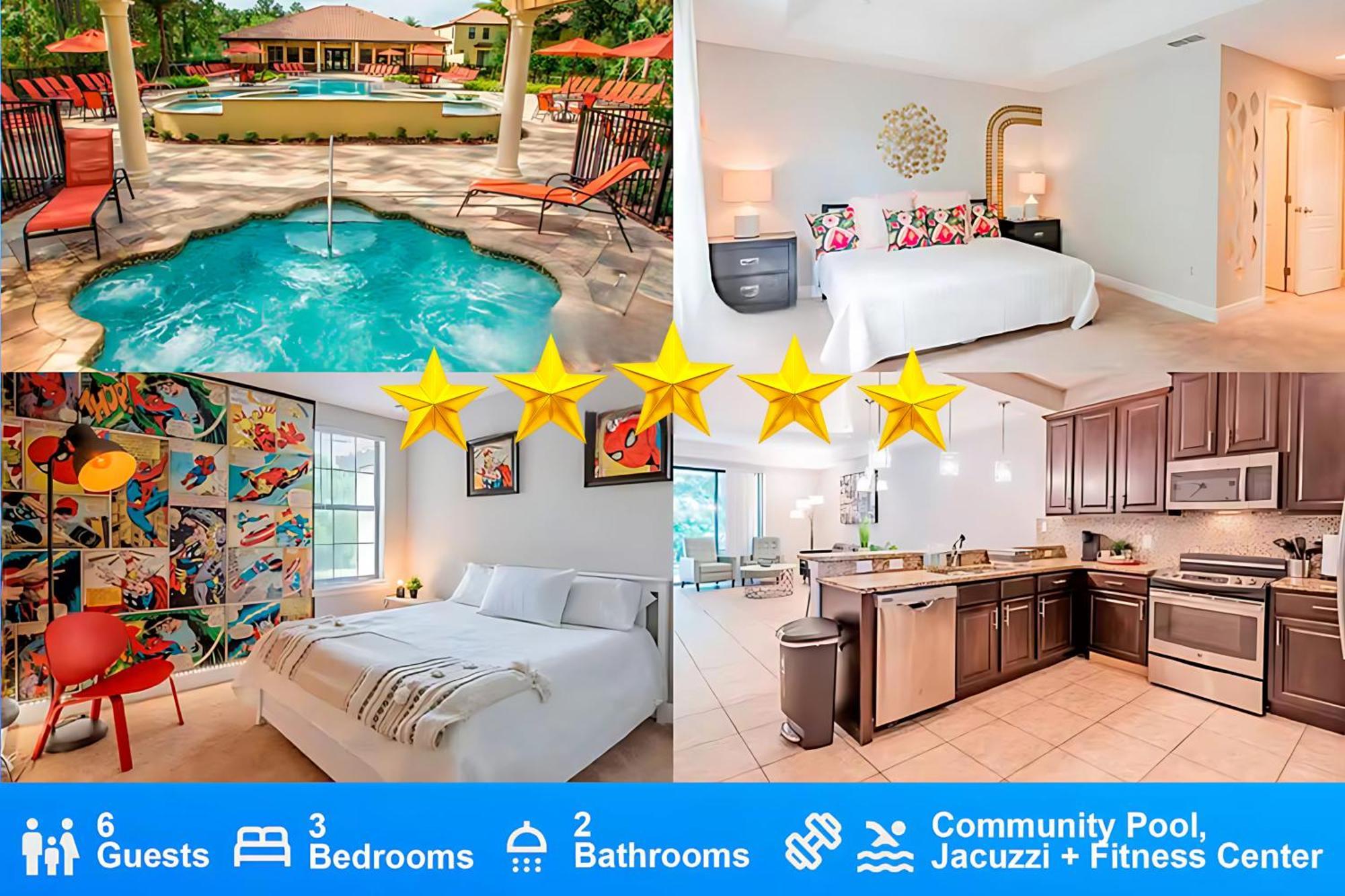 3bd Townhouse , Themed , 10 Min To , Gated Appartement Kissimmee